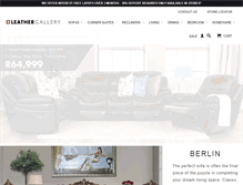 Tablet Screenshot of leathergallery.co.za